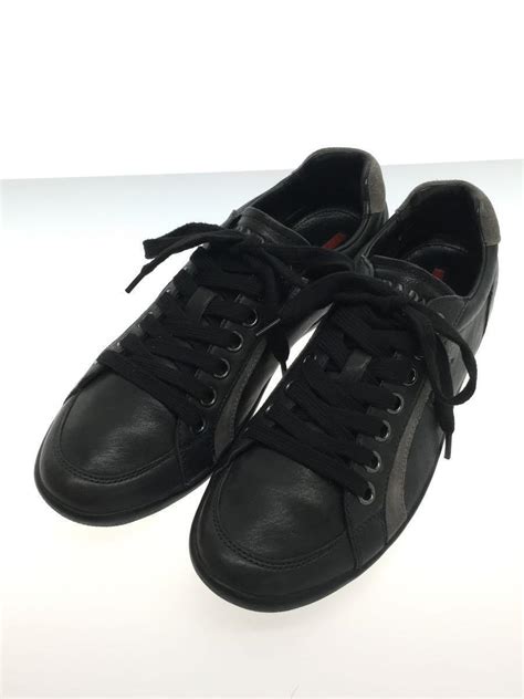 prada 4e1835|PRADA Leather Low Top Sneakers (4E 1835) Men size 7.5 shoes.